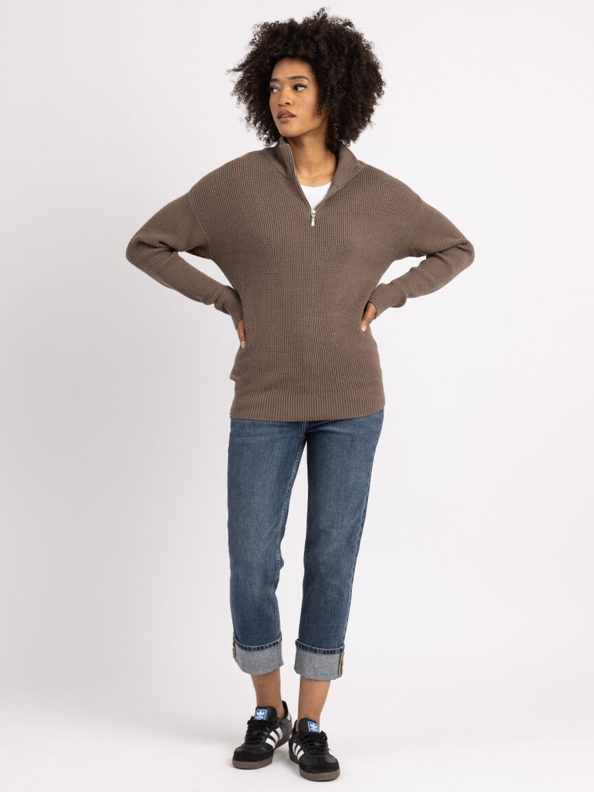 mauren 1/4 zip mock neck sweater Image 2