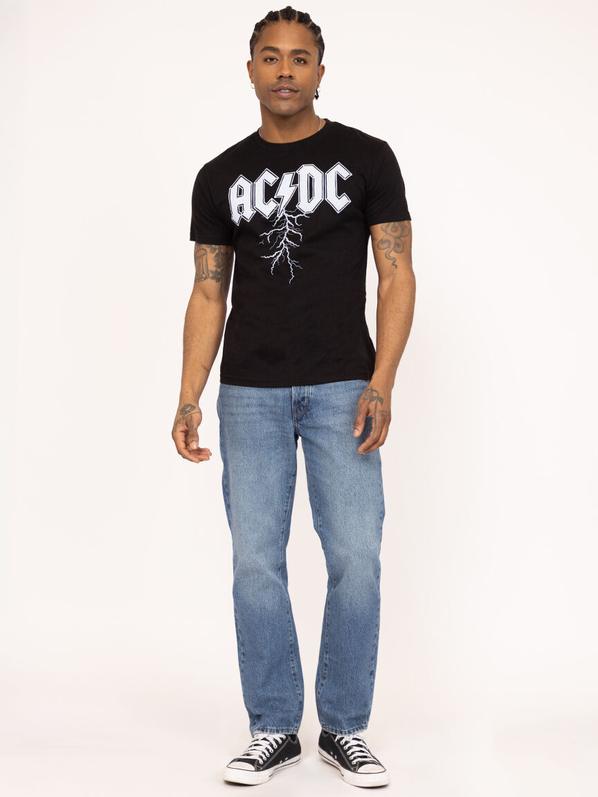 unisex acdc lightning graphic tee