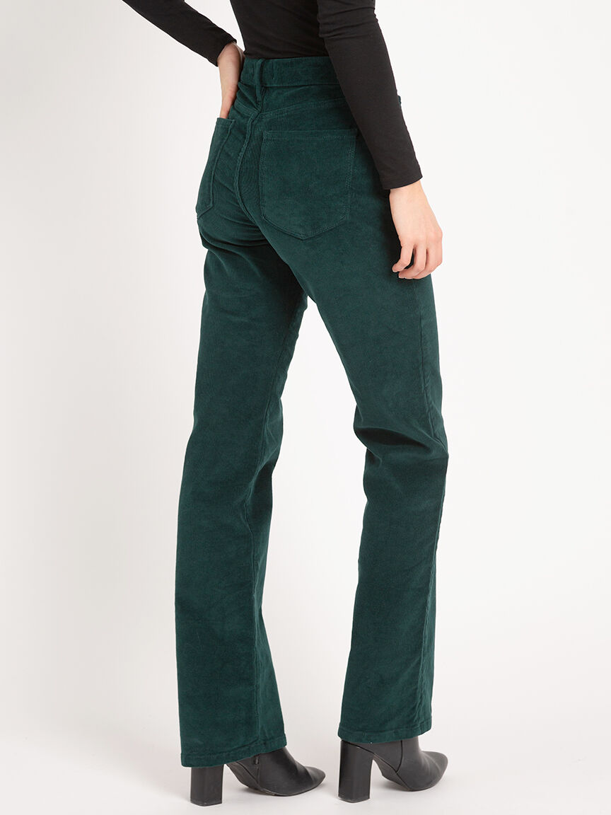 corduroy high rise slim boot Image 4