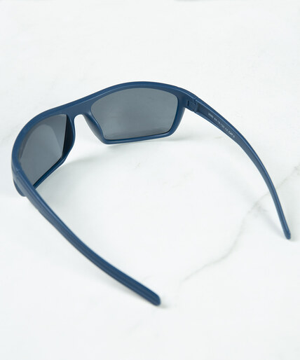 blue sport frame sunglasses Image 3