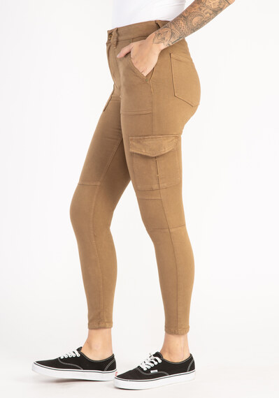 high rise skinny coloured cargo high rise skinny coloured cargo Image 1