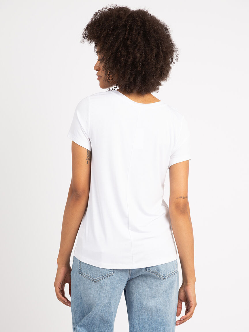 brady scoop neck t-shirt Image 3