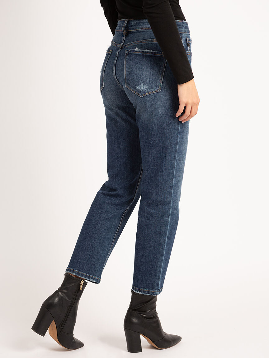 mid-rise slim straight jean Image 3