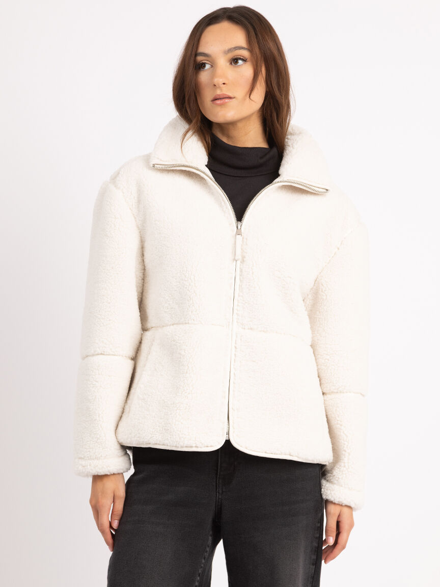 osha sherpa jacket, Black