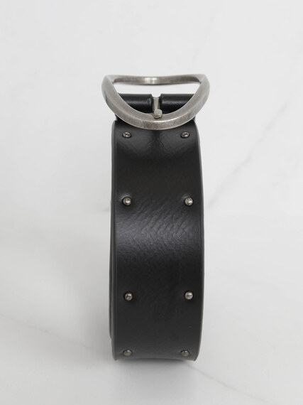 women's leather belt with studs Image 4