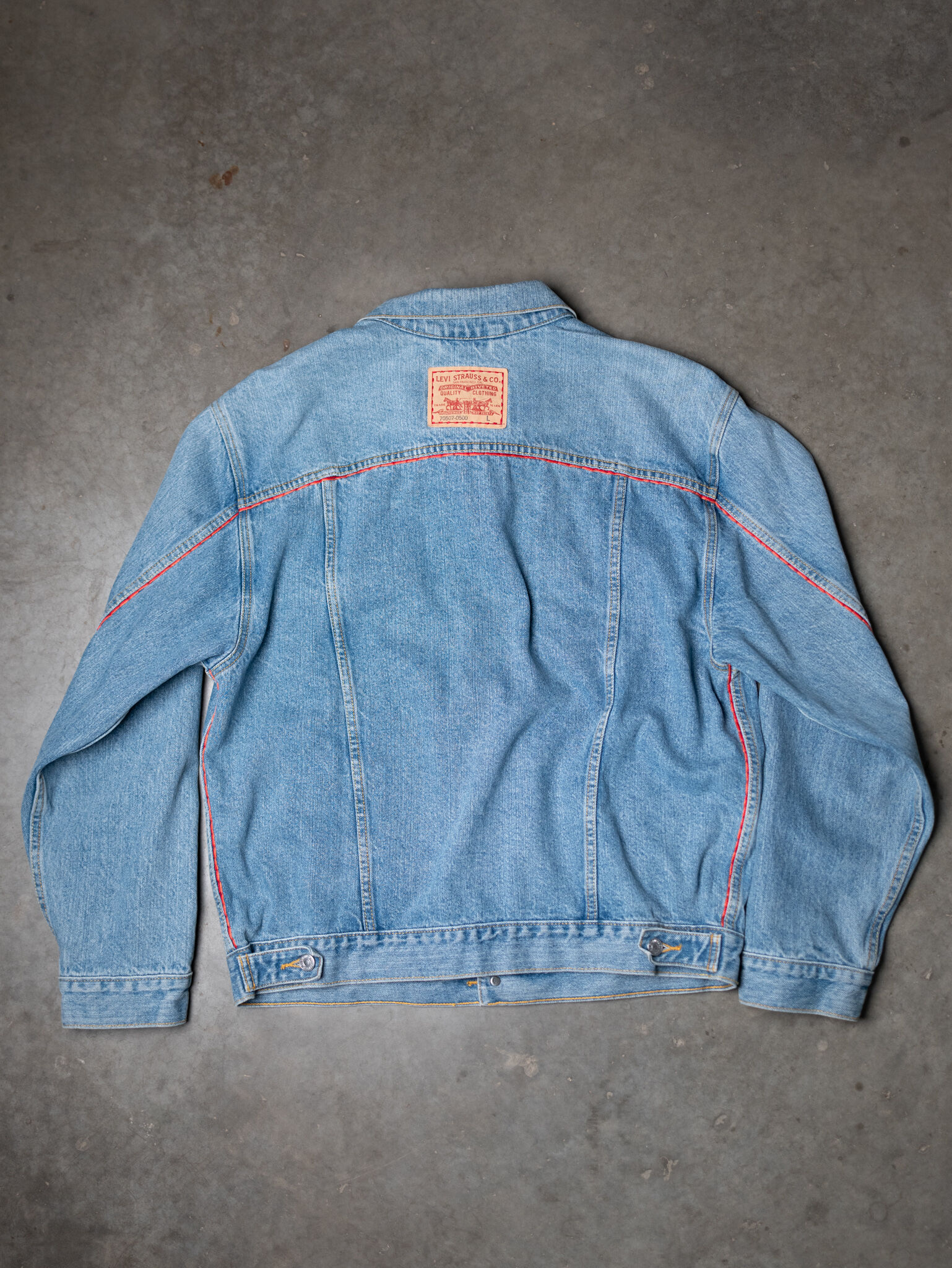 Levis denim jacket with embroidery cheap