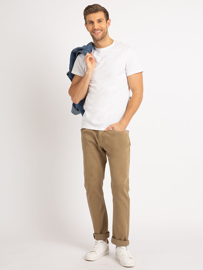 beige straight six jean Image 1