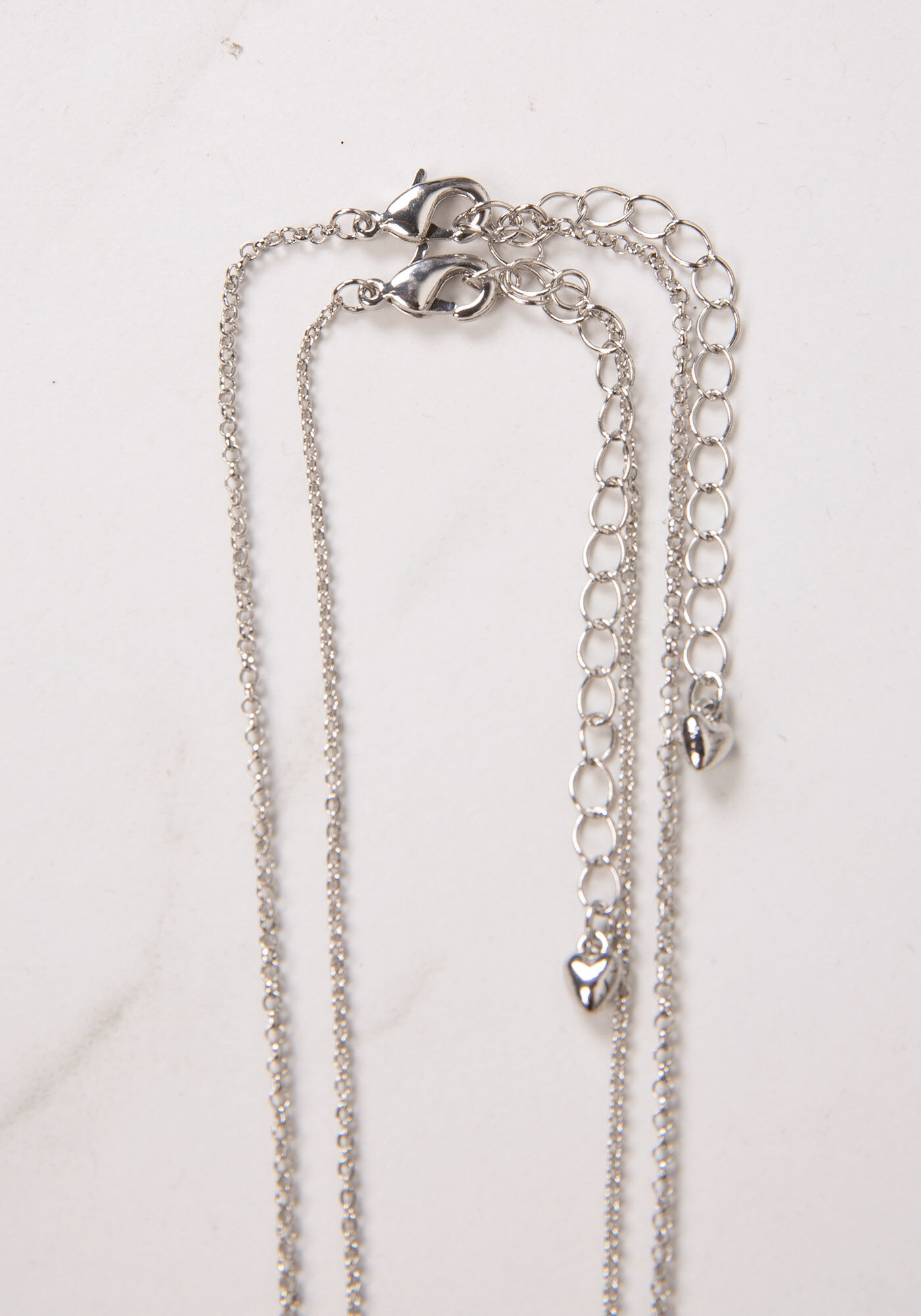 heart and butterfly pendants pack of 2 necklace Image 3