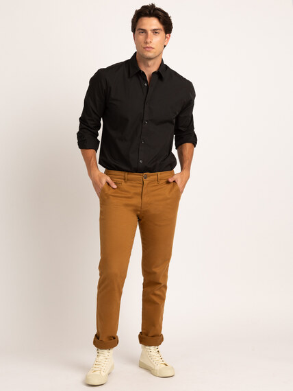 men's solid poplin dress shirt Image 3