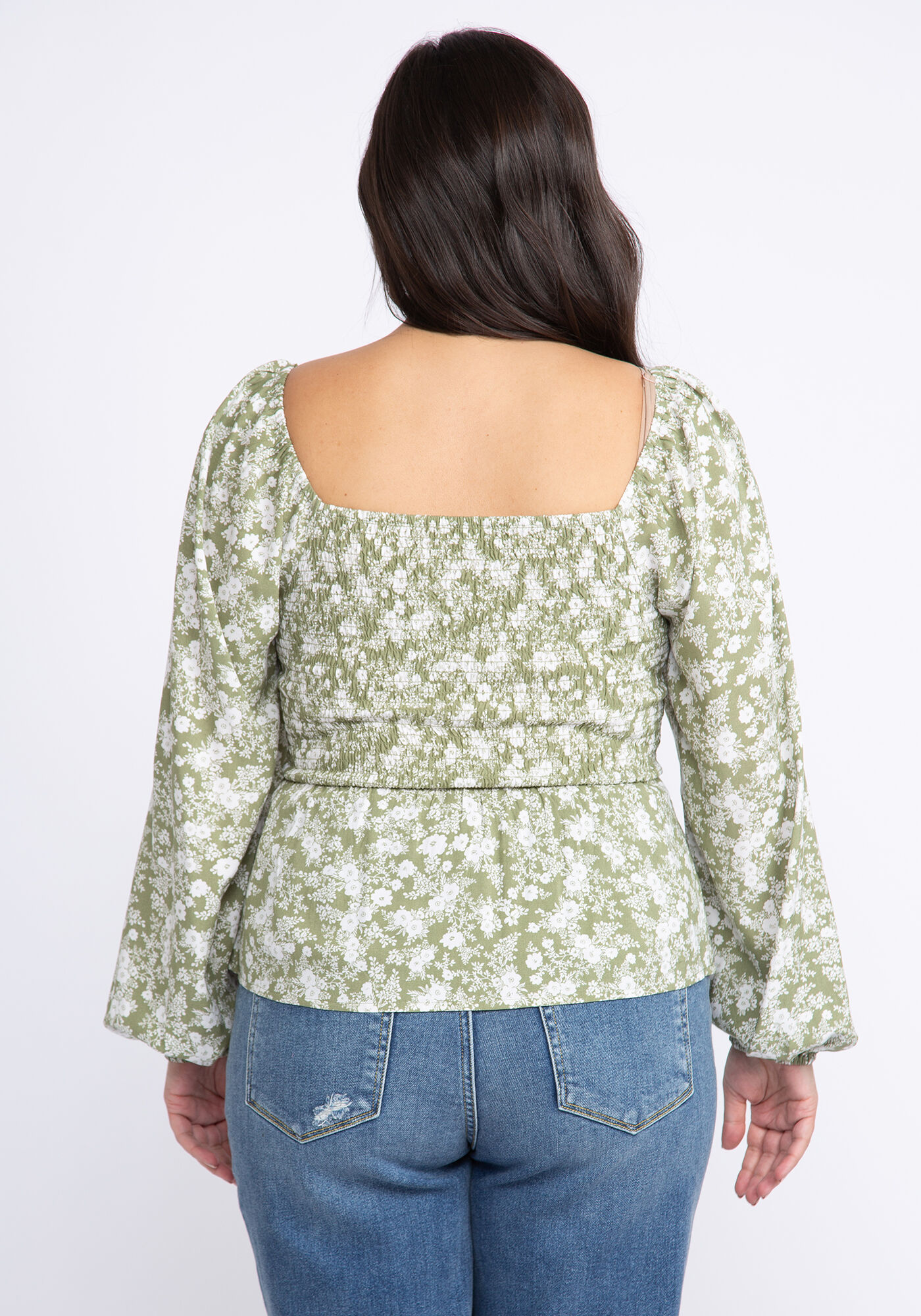 cressida balloon sleeve smocked blouse Image 2