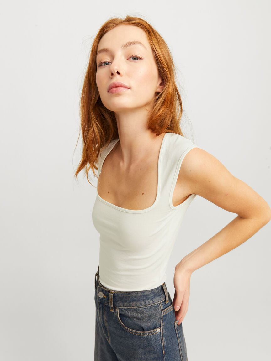 isabella square neck top