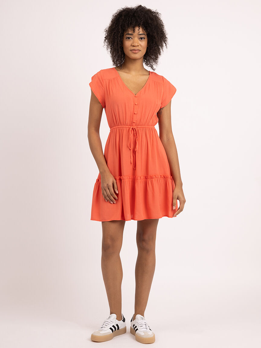 maren v neck mini dress Image 1