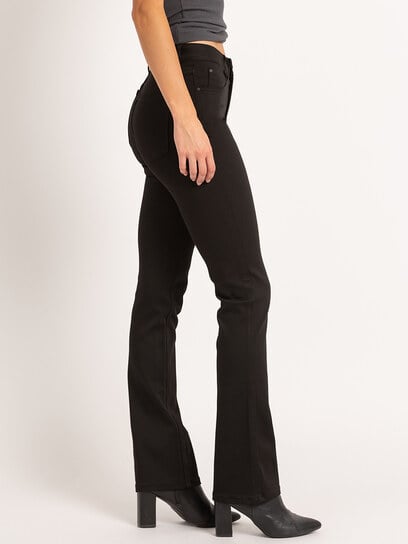 never fade high rise curvy slim boot jeans