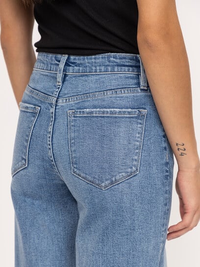 wide leg trouser jean medium authentic wide leg trouser jean medium authentic