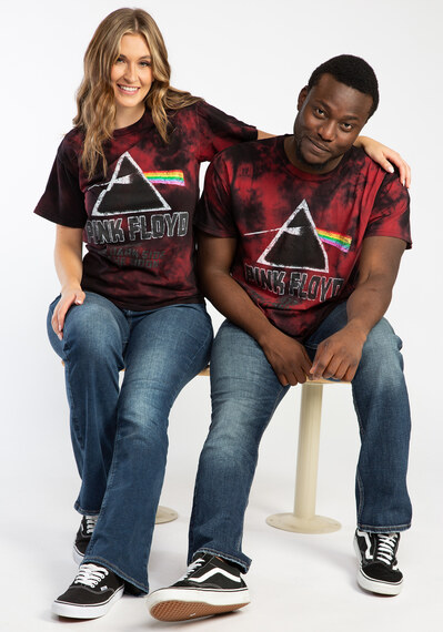 the dark side of the moon tie dye shirt Image 3