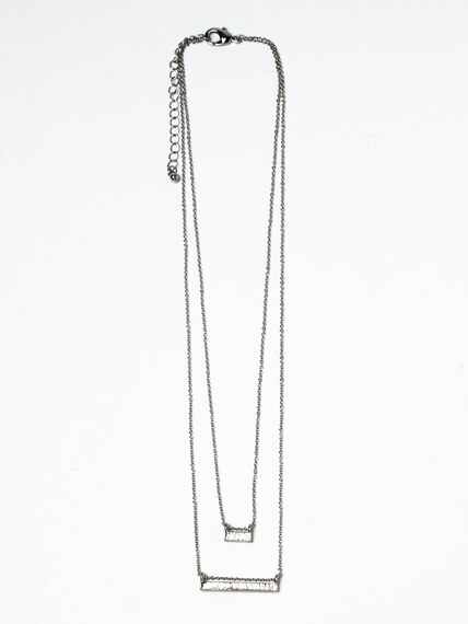 pearlescent bar necklace Image 1