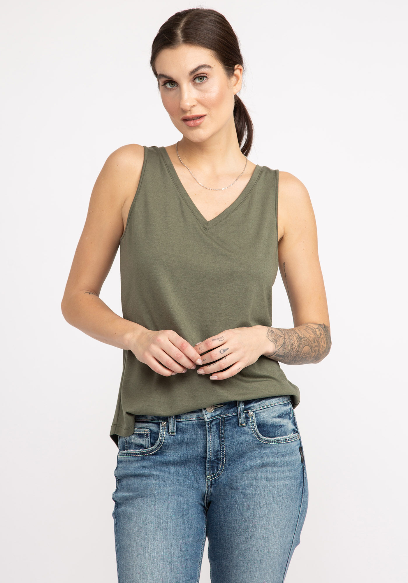 tammi double v-neck tank top Image 1