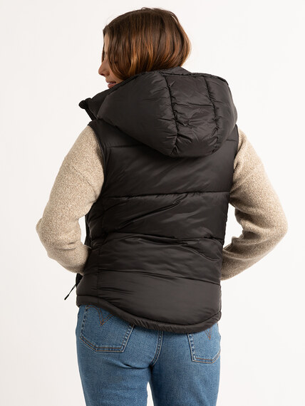 wisp hooded puffer vest Image 4