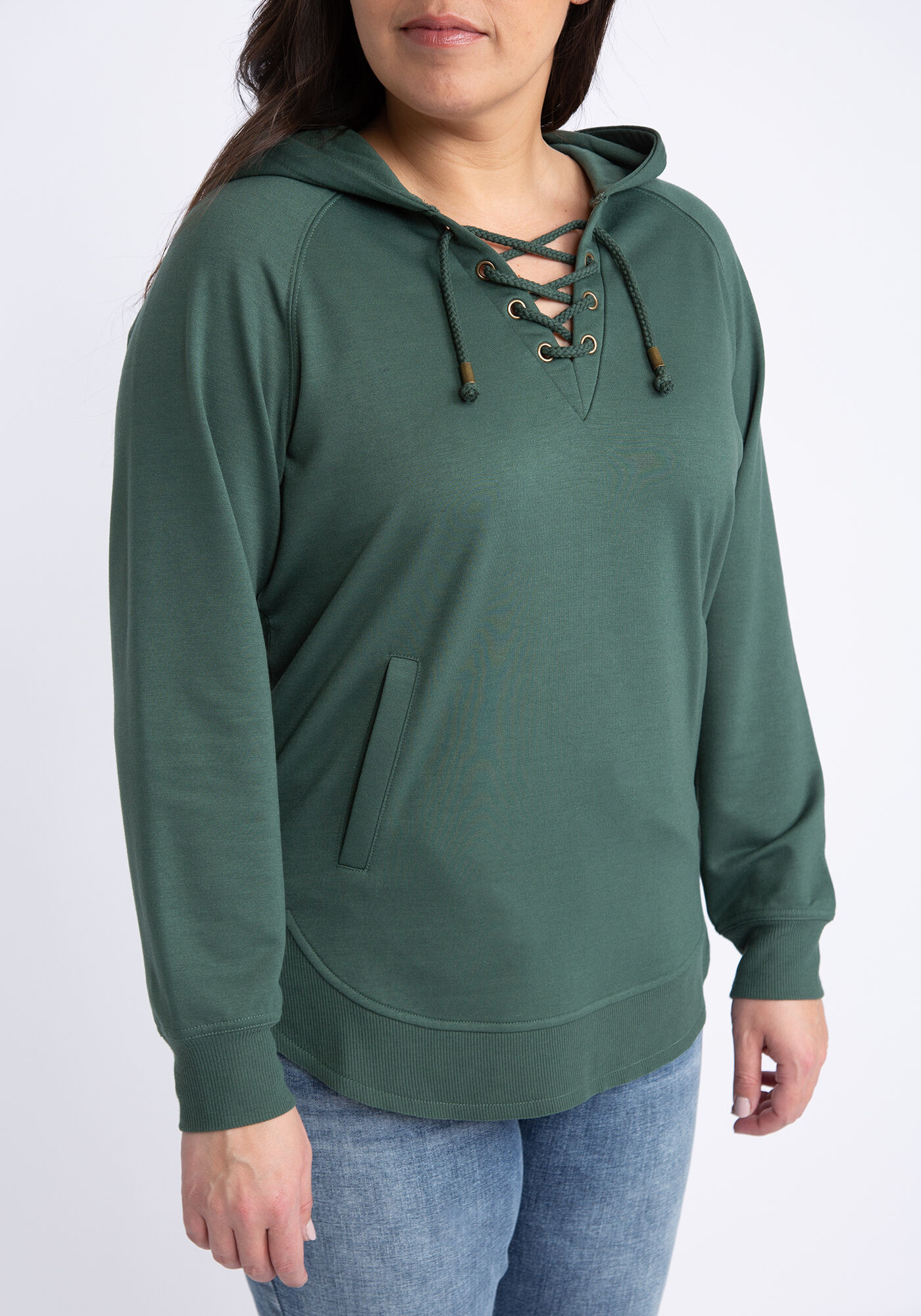 julien lace up hooded popover Image 4