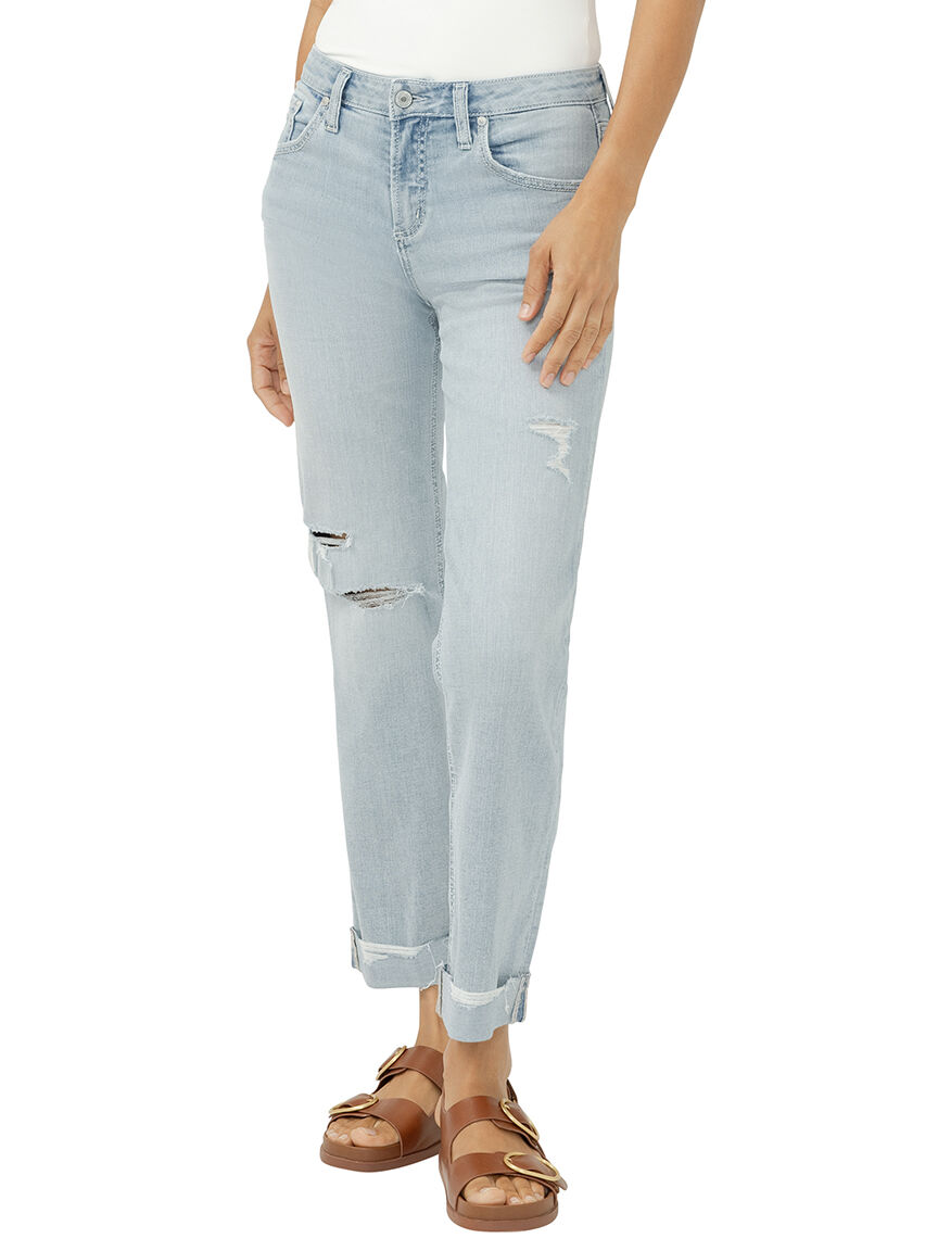 Chelsea Mid Rise Straight Leg Luxe Stretch Jeans