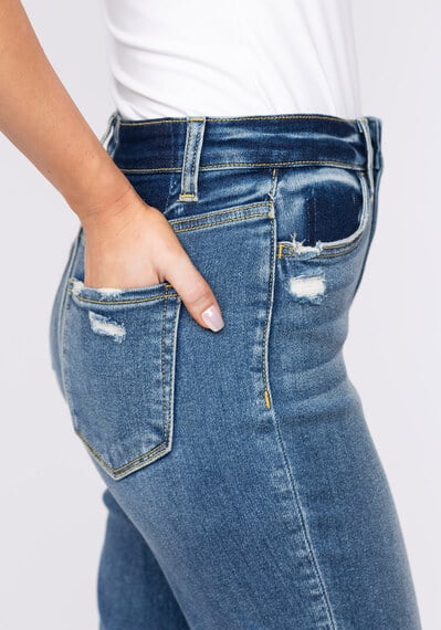 high rise straight jeans Image 5