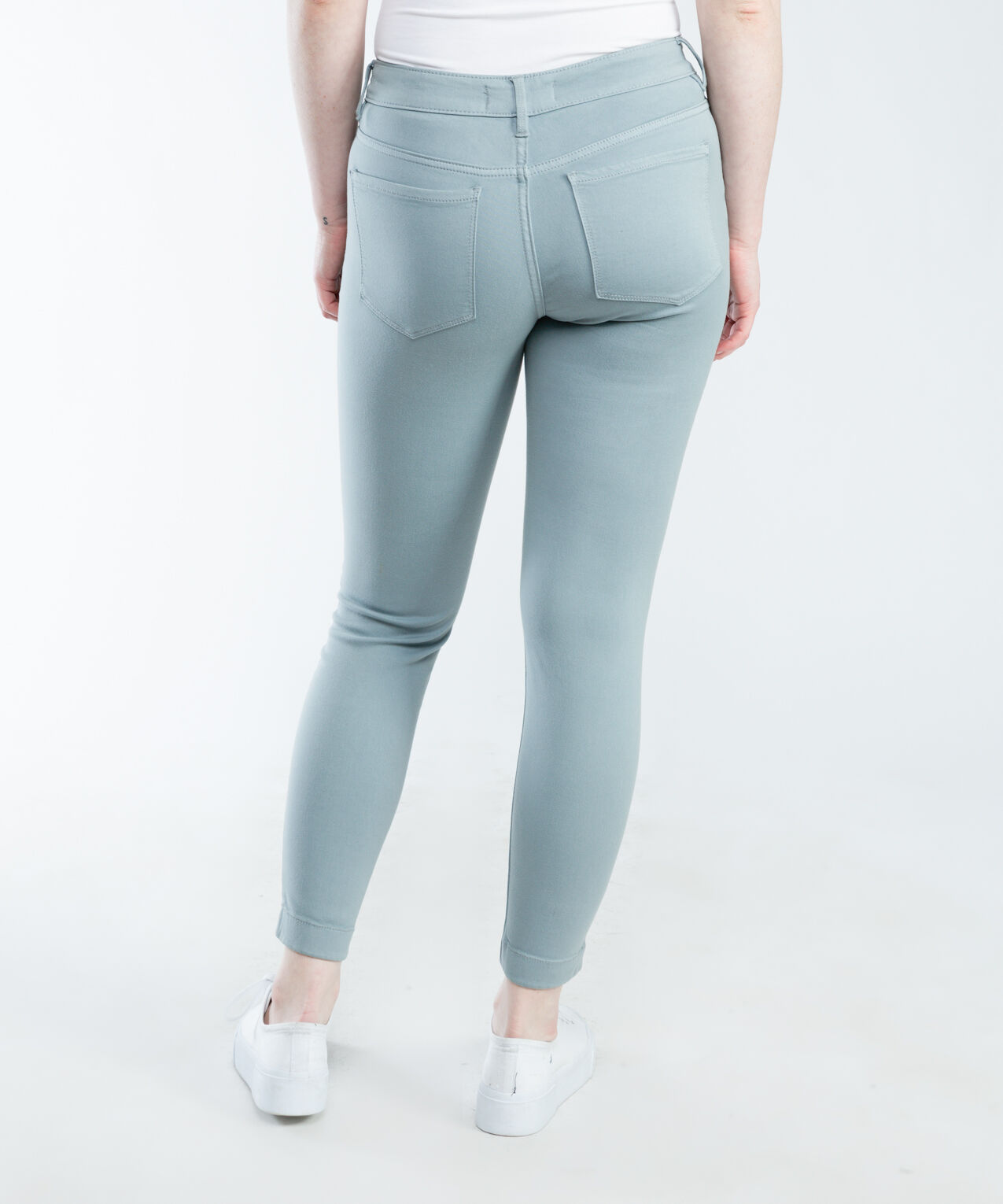 coloured mid rise skinny jeans blue mist Image 3