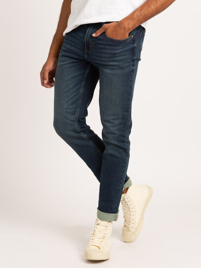 relaxed straight tech jean