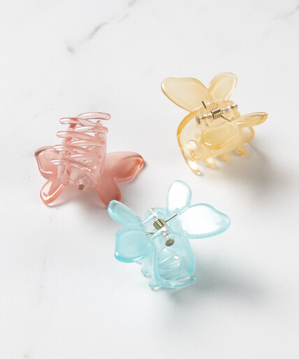 3 pack butterfly claw clip yellow Image 3