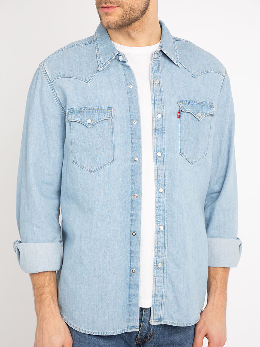 classic western standard denim shirt Image 5