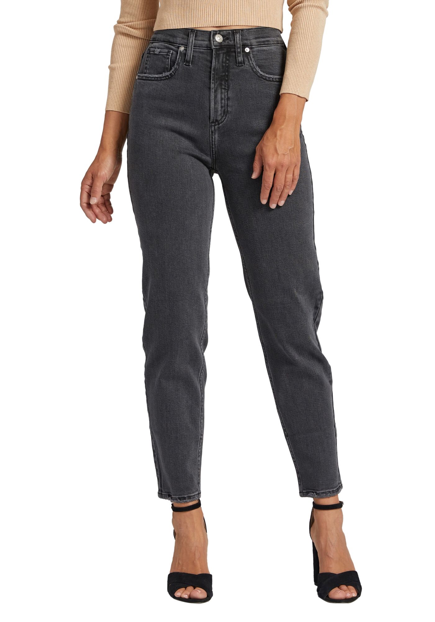 high rise slim straight leg jeans Bootlegger 2000005875