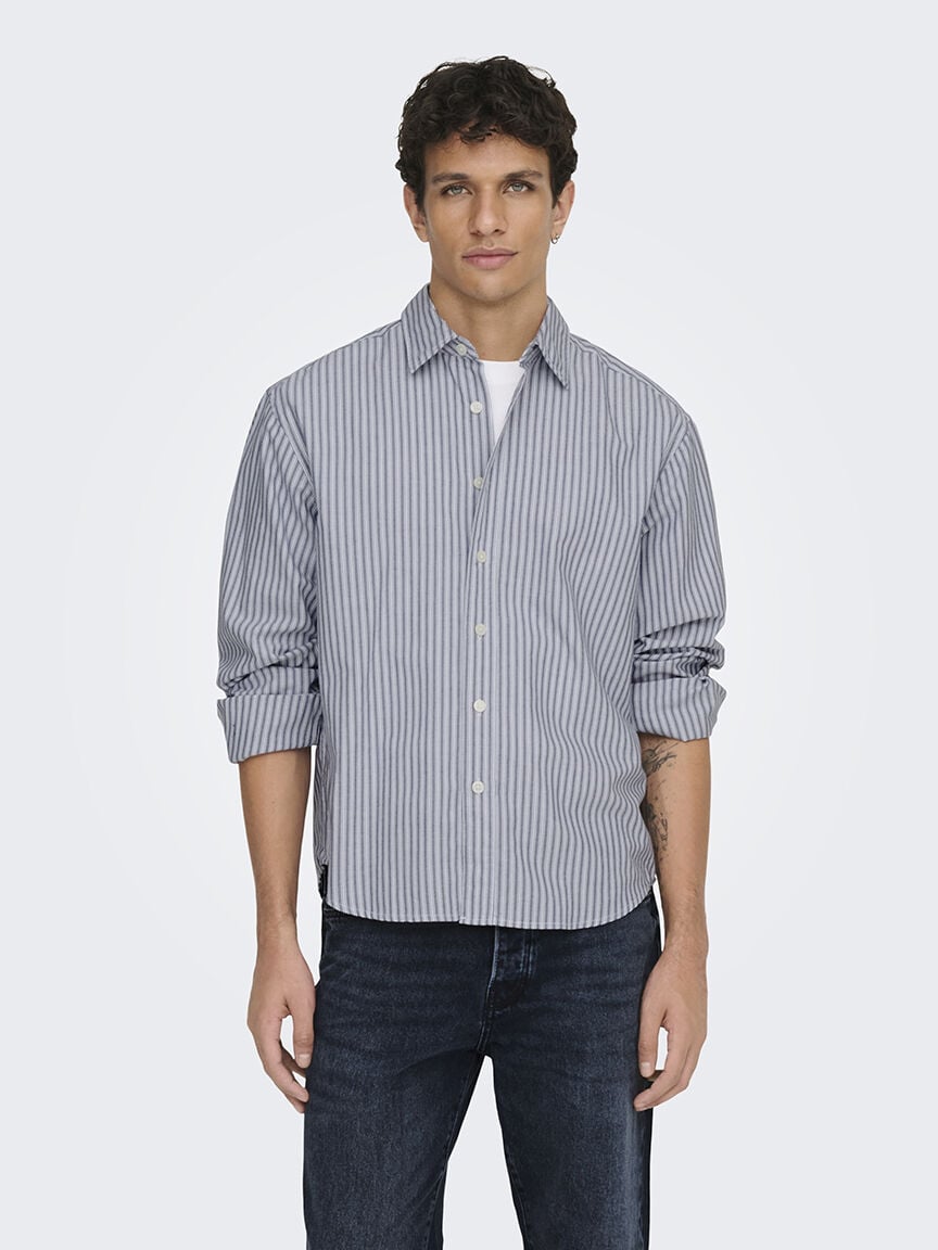 giorgio relaxed stripe shirt