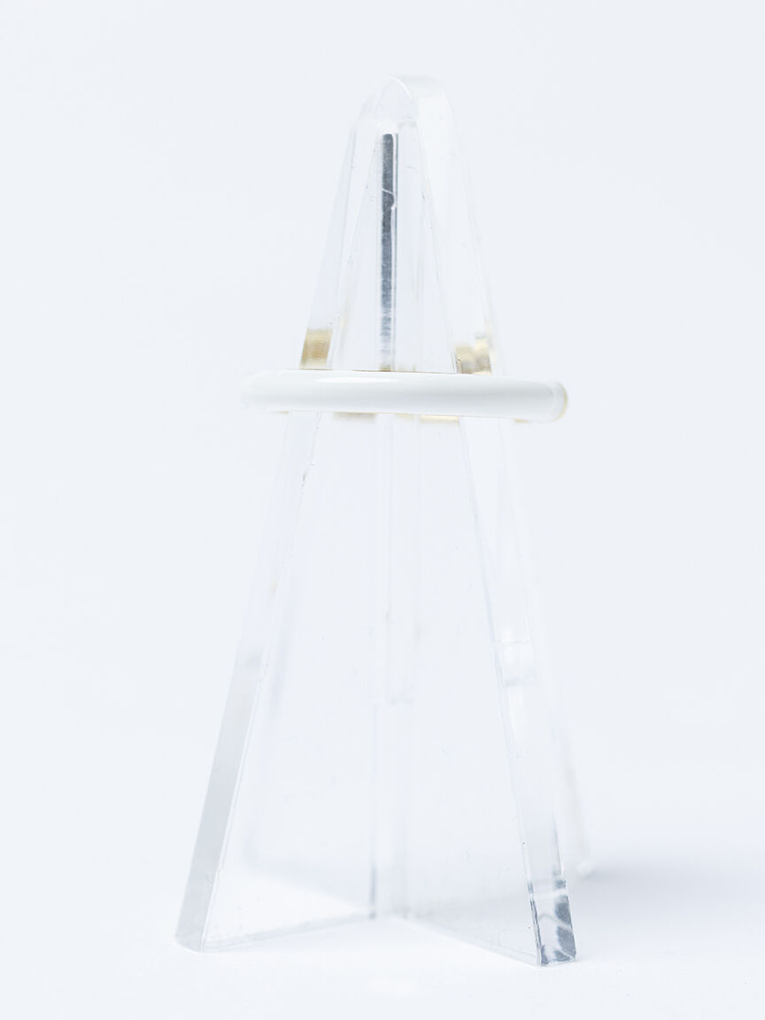 candy enamel ring white