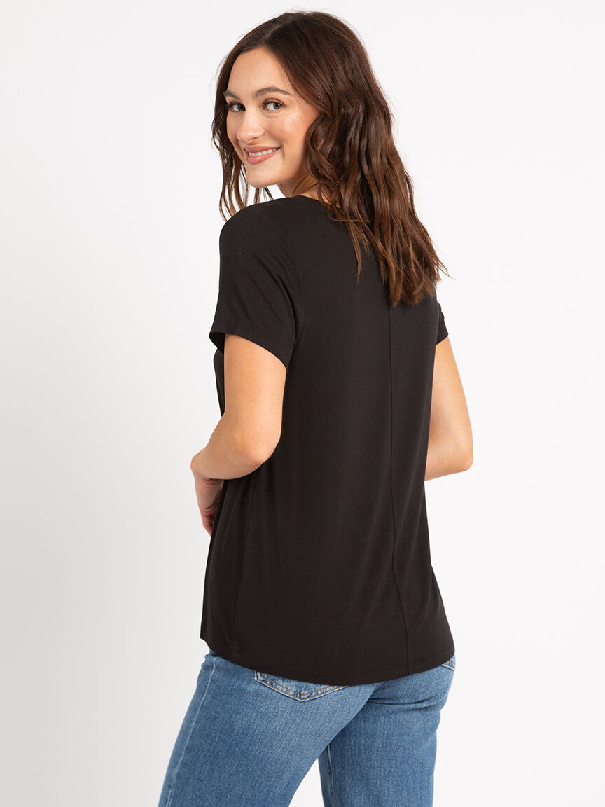 brady scoop neck t-shirt Image 3