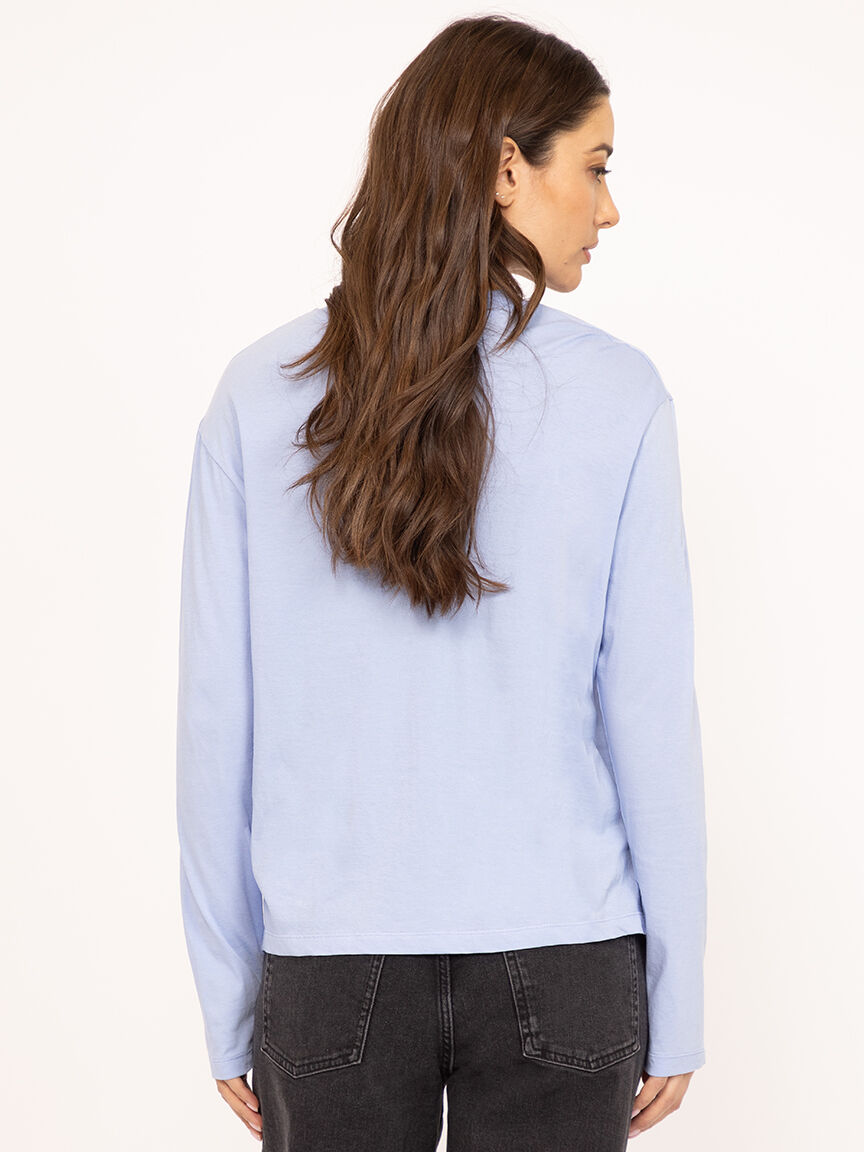 long sleeve tee blue