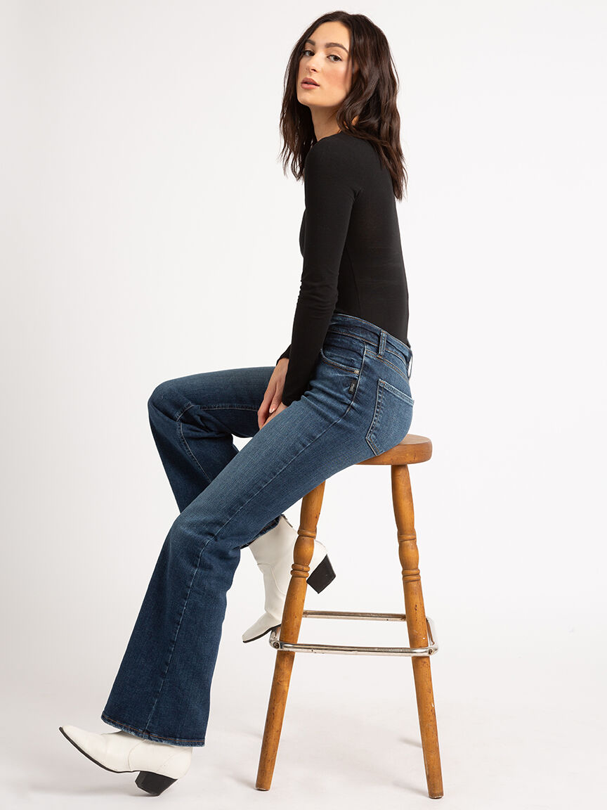 Silver flare jeans hotsell