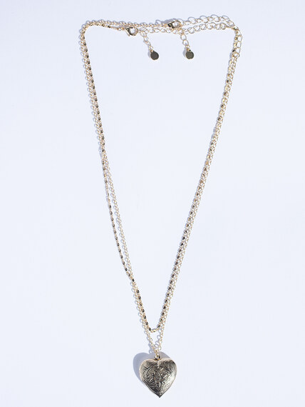 vintage heart locket necklace vintage heart locket necklace Image 1