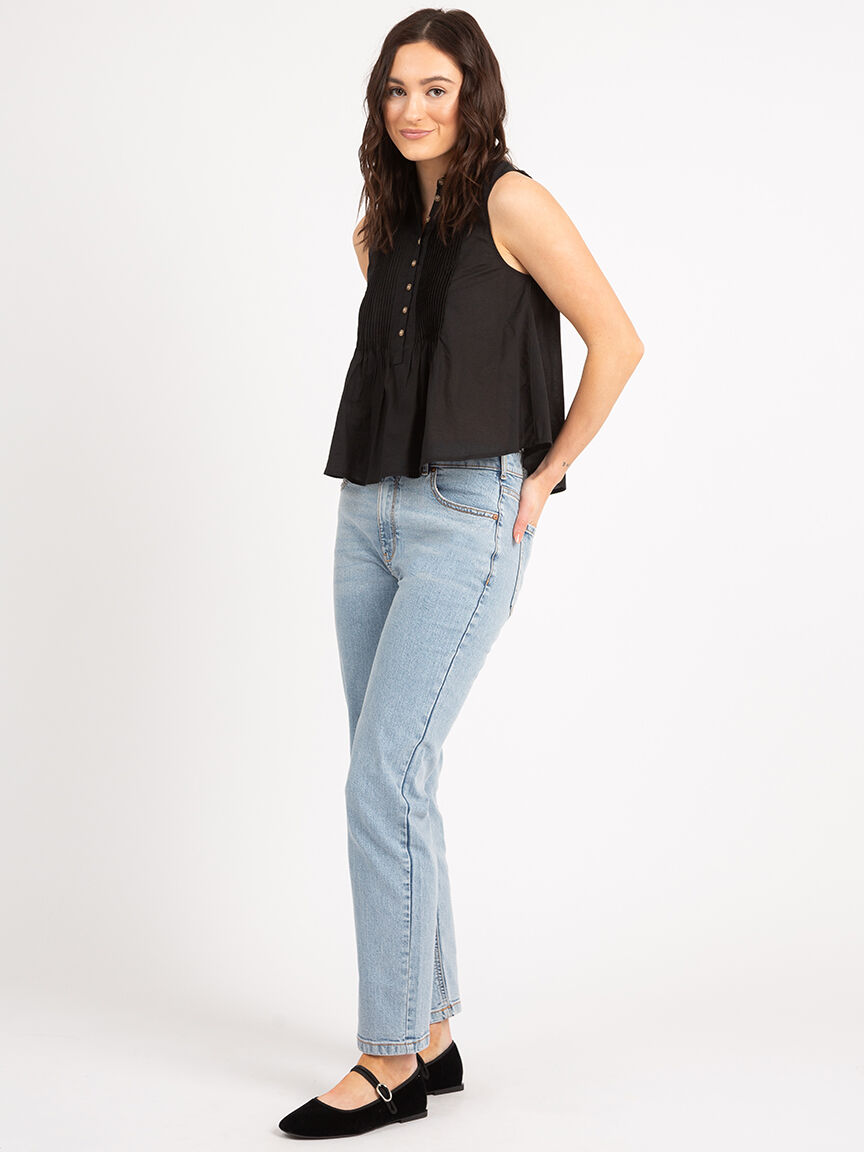 shaina sleeveless pintuck blouse Image 2