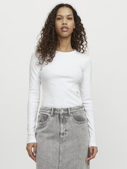 freya crewneck ribbed long sleeve top freya crewneck ribbed long sleeve top