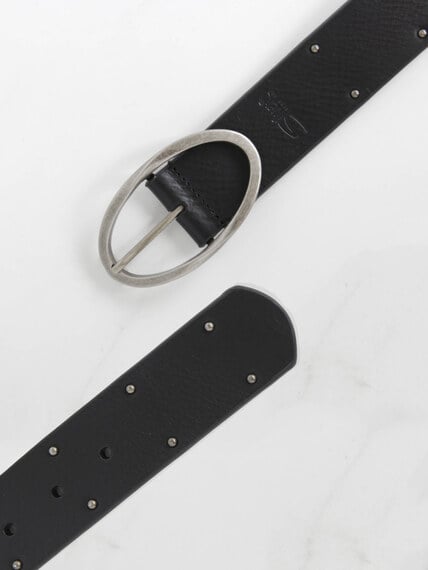 women's leather belt with studs Image 5