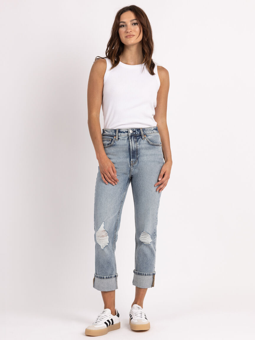 ava stovepipe jean light authentic Image 1