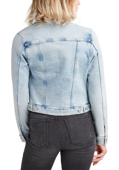 fitted jean jacket Image 2