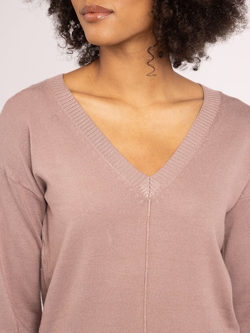 v neck sweater Image 4