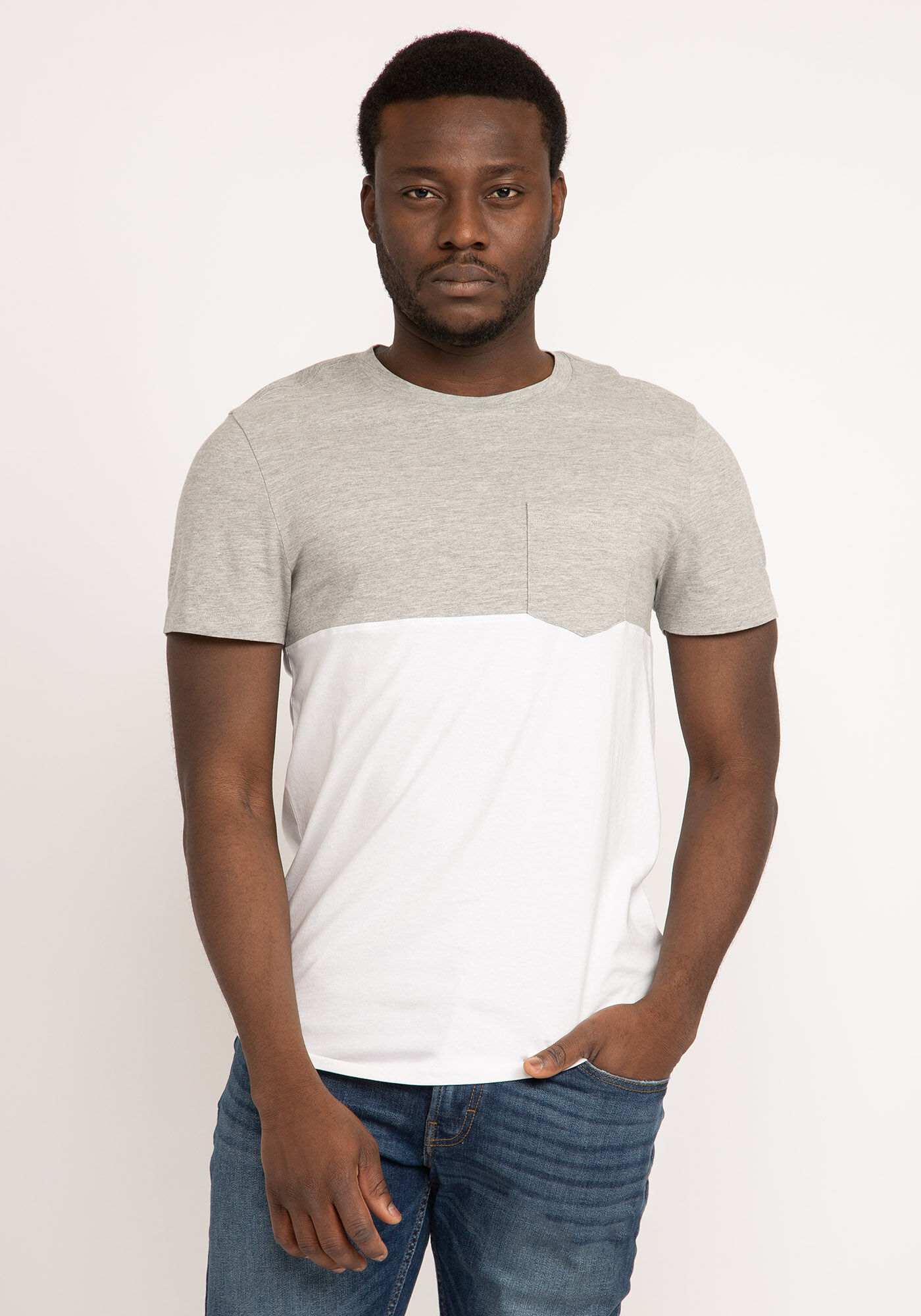 logan colourblock pocket t-shirt Image 1