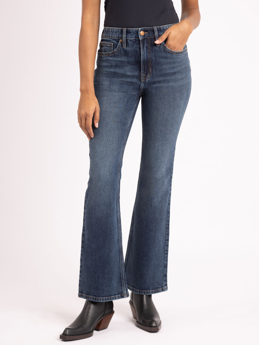 skinny flare jean dark authentic Image 2