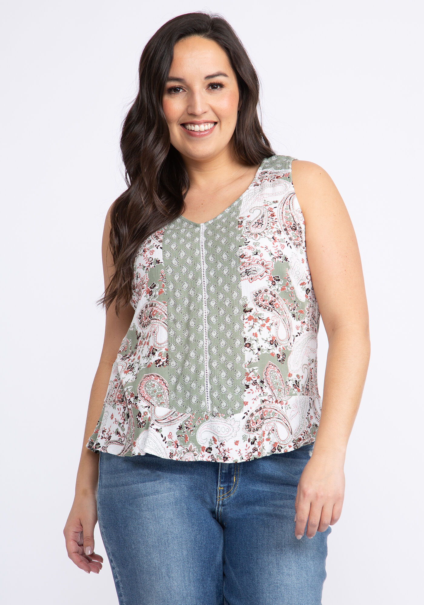 Calista peplum tank top