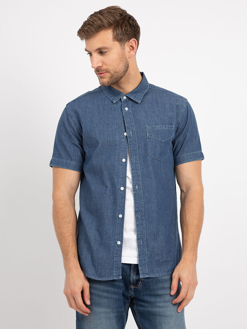 todd 1 pocket button front shirt Image 6