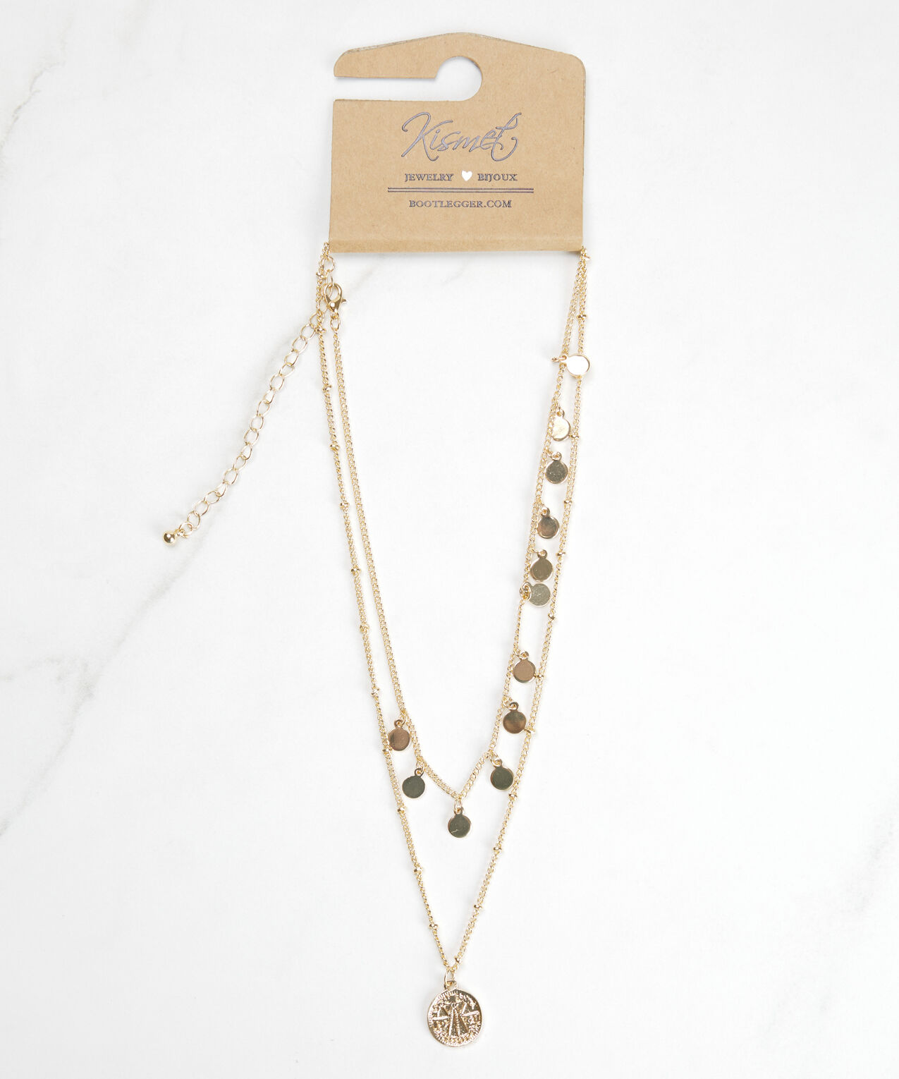 2 row pendant necklace  Image 1