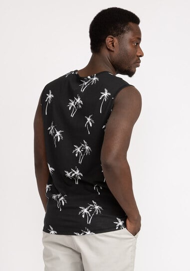 orion palm printed tank top