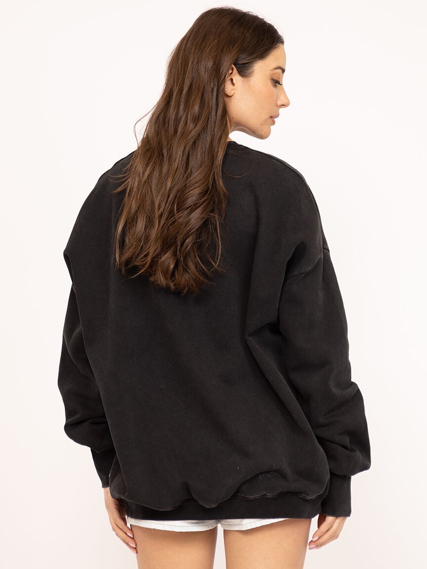 kiss me cowboy oversized crewneck