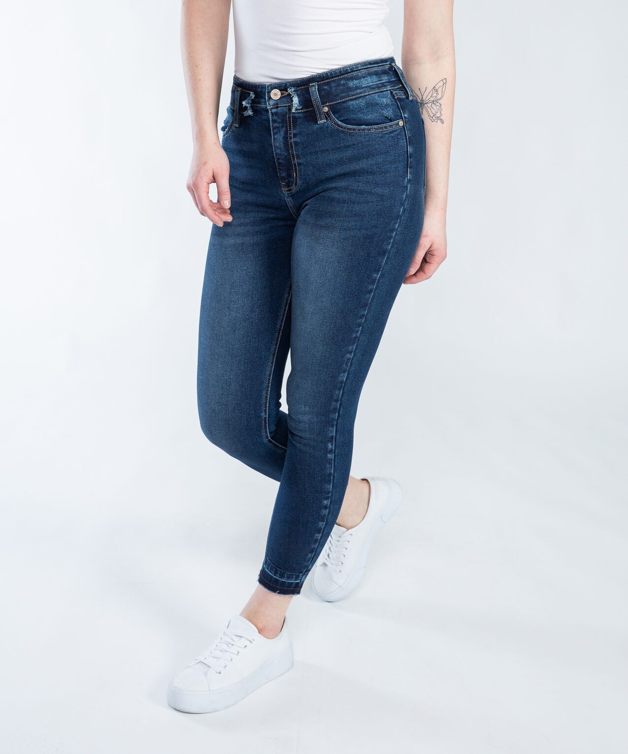 high rise skinny jeans Image 3
